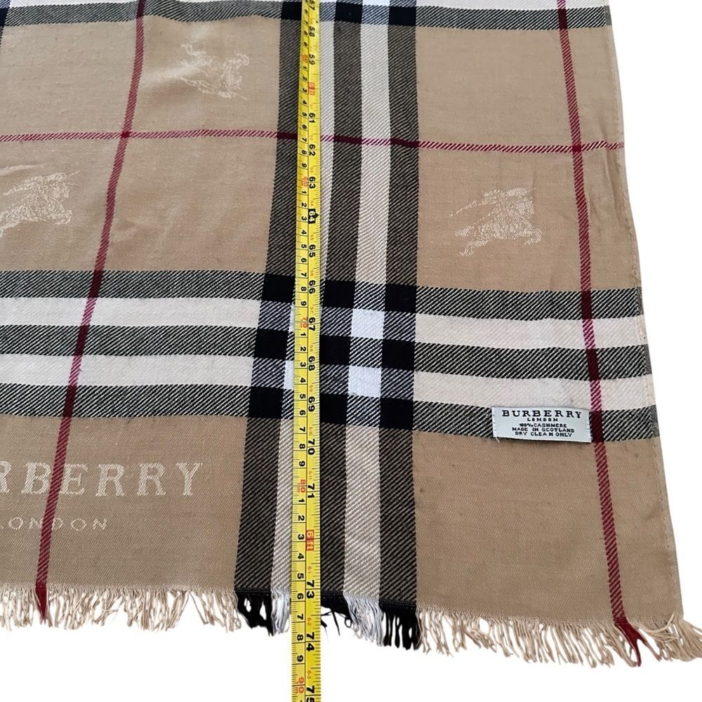 Burberry Cashmere Large Oversized Blanket Wrap Scarf Shawl - Picture 15 of 16